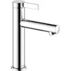 Image de KEUCO IXMO Pure Mitigeur de lavabo monocommande 130, sans bonde à tirette, saillie 125 mm, 595010111101, couleur : chromé
