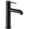 Image de KEUCO IXMO Soft Mitigeur de lavabo 130, sans bonde à tirette, saillie 129 mm, couleur : noir mat