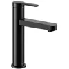Image de KEUCO IXMO Mitigeur de lavabo plat 130, sans bonde à tirette, saillie 124 mm, 59501373101, couleur : noir mat