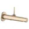 Image de KEUCO Edition 400 Mitigeur de lavabo monocommande UP pour montage mural, saillie 197 mm, couleur : bronze brossé