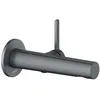 Image de KEUCO Edition 400 Mitigeur de lavabo monocommande UP pour montage mural, saillie 165 mm, couleur : chrome brossé noir