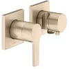 Image de KEUCO Edition 11 Set mitigeur monocommande encastré pour 2 consommateurs avec raccord de tuyau et support de douche, couleur : bronze brossé