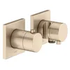 Image de KEUCO EDITION 11 Robinets thermostatiques encastrés pour 2 utilisateurs avec raccord de tuyau et support de douche, 51153031222, couleur : bronze brossé