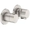 Image de KEUCO Edition 400 51553051231 Set de mitigeur thermostatique UP 3 voies avec raccord de tuyau et support de douche, couleur : nickel brossé