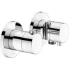 Image de KEUCO PLAN Blue 53953011221 Set de robinets thermostatiques UP 2 voies avec raccord de tuyau et support de douche, couleur : chromé