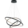 Image de TRIO, Suspension, Aaron incl. 1 x LED,SMD,78,0 Watt,3000-6000K,9200 Lm. Plastique, Blanc, Corps: Métal, Antracite Ø:80,0cm, H:150,0cm Commande à distance,Variateur intégré,