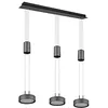 Image de TRIO, Suspension, Franklin incl. 3 x LED,SMD,9,0 Watt,3000K,1050 Lm. Aluminium, Antracite, Corps: Aluminium, Antracite L:85,0cm, L:14,0cm, H:150,0cm