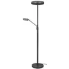 Image de TRIO, Lampadaire, Franklin incl. 1 x LED,SMD,35,0 Watt,2700+3200+4000K,4100 Lm. incl. 1 x LED,SMD,6,5 Watt,2700+3200+4000K,650 Lm. Métal, Noir, Corps: Métal, Antracite