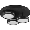 Image de TRIO, Plafonnier, Franklin incl. 3 x LED,SMD,8,5 Watt,3000K,1000 Lm. Plastique, Blanc, Corps: Métal, Antracite Ø:35,0cm, H:13,0cm Réglable avec interrupteur,IP20