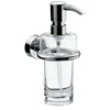 Image de Emco 452100100 Rondo 2 Distributeur encastrable de Savon Liquide en Plastique Transparent DosPum Chromé