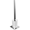 Image de EMCO Art 161500102 Brosse WC en verre satiné/chromé avec porte-brosse pour montage mural