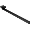 Image de EMCO Loft Porte-serviettes à un bras mural rigide en aluminium de qualité supérieure Noir mat