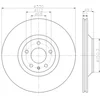 Image de TEXTAR 92132603 Lot de 2 disques de frein