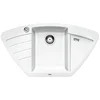 Image de BLANCO ZIA 9 E   Évier d'Angle de Cuisine pour Meubles d'Angle de 90 cm ou Meubles Bas de 60 cm   SILGRANIT   Blanc   514750