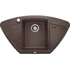Image de BLANCO ZIA 9 E   Évier d'Angle de Cuisine pour Meubles d'Angle de 90 cm ou Meubles Bas de 60 cm   SILGRANIT   Marron   515073