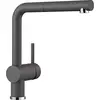 Image de BLANCO Linus-S 518813 Robinet de Cuisine avec Bec Extractible Aspect Silgranit Haute Pression Gris