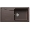 Image de Blanco Sona 6 S Silgranit PuraDur Évier de cuisine encastrable et réversible - Gris anthracite, marron, 519697
