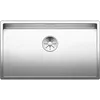 Image de BLANCO CLARON 700-U Évier en acier inoxydable | Type de montage : sous plan | Pour armoires inférieures de 80 cm de large | Résistant aux rayures | Grand volume de bassin pour une utilisation optimale