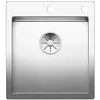 Image de BLANCO Claron 521632 400-IF/A Évier de cuisine avec banc de batterie pour installation normale et encastrée, bec InFino, acier inoxydable satiné brillant
