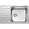 Image de BLANCO LANTOS XL 6 S-IF Compact | Acier inoxydable | Type de montage : encastrement par le haut et à la surface | Réversible | Pour armoires inférieures de 60 cm de large | Résistant aux rayures