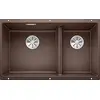 Image de BLANCO SUBLINE 430/270-U   Évier de Cuisine Double Sous Plan pour Meubles Bas de 80 cm de Large   SILGRANIT   Marron   523160