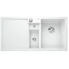 Image de BLANCO COLLECTIS 6 S | Évier en granit en silgranit blanc | Type de montage : encastré par le haut | Bassin principal à droite | Pour armoires inférieures de 60 cm de large | Grand bac | Facile à