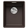 Image de BLANCO SUBLINE 320-F Évier en granit Silgranit Café Type de montage : affleurant pour armoires inférieures de 40 cm de large Grand volume pour une utilisation optimale Surface facile à nettoyer