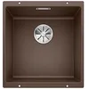 Image de BLANCO SUBLINE 400-U   Évier de Cuisine en Granit pour Meubles Bas de 50 cm de Large   Sous Plan   SILGRANIT   Marron   523431