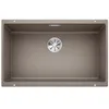 Image de BLANCO SUBLINE 700-U   Évier de Cuisine en Granit pour Meubles Bas de 80 cm de Large   Sous Plan   SILGRANIT   Marron   523449