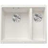 Image de BLANCO SUBLINE 340/160-U   Évier de Cuisine Double Sous Plan pour Meubles Bas de 60 cm de Large   SILGRANIT   Blanc   523552