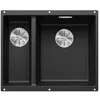 Image de BLANCO SUBLINE 340/160-U   Évier de Cuisine Double Sous Plan pour Meubles Bas de 60 cm de Large   SILGRANIT   Gris   523558