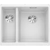 Image de BLANCO SUBLINE 340/160-U   Évier de Cuisine Double Sous Plan pour Meubles Bas de 60 cm de Large   SILGRANIT   Blanc   523562
