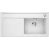 Image de BLANCO Zenar XL 6 S Évier en granit en silgranit blanc Type de montage : encastré par le haut Bassin principal à droite pour armoires inférieures de 60 cm de large Grand bac Facile à nettoyer [100 x