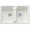 Image de Blanco 524954 Lexa 8 Évier de Cuisine, Weiß, 80 cm Unterschrank