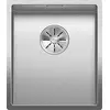 Image de BLANCO CLARON 340-IF Durinox Évier en acier inoxydable, Type de montage : encastrement par le haut et à la surface, pour armoires inférieures de 40 cm de large, résistant aux rayures, grand volume de