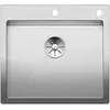 Image de BLANCO CLARON 500-IF/A Durinox Évier en acier inoxydable, Type de montage : encastrement par le haut et à la surface, pour armoires inférieures de 60 cm de large, résistant aux rayures, grand volume