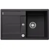 Image de BLANCO METRA 45 S-F SILGRANIT noir | Type d'encastrement : affleurant de surface | réversible | avec commande de vidange | meuble bas de 45 cm | grand bac | surface facile à nettoyer
