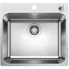Image de Blanco 526355 Supra 500-IF/A Évier de Cuisine Inoxydable, Acier Brossé