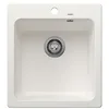 Image de BLANCO NAYA 45 | Évier en granit blanc en SILGRANIT | Type de montage : montage par le haut | Pour armoires inférieures de 45 cm de large | Grand volume de bassin pour une utilisation optimale |