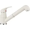 Image de BLANCO DARAS-S Robinet de cuisine en blanc doux - Haute pression - Avec tuyau extensible - Clapet anti-retour - Cartouche en céramique - Qualité d'eau assurée et économie d'eau - 5,5 x 25,8 x 16 cm