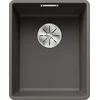 Image de BLANCO SUBLINE 320-F Évier en granit gris volcanique SILGRANIT Type de montage : affleurant | Pour armoires inférieures de 40 cm de large | Grand volume de bassin pour une utilisation optimale |