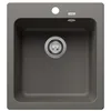 Image de BLANCO NAYA 45 | Évier en granit gris volcanique | Type de montage : montage par le haut | Pour armoires inférieures de 45 cm de large | Grand volume de bassin pour une utilisation optimale | Surface