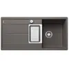 Image de BLANCO METRA 6 S-F SILGRANIT gris volcanique, type d'encastrement : affleurant, réversible, avec commande d'évacuation, avec accessoires, meuble bas de 60 cm, grand cuve, surface facile à nettoyer