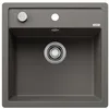 Image de BLANCO Dalago 5-F Silgranit Gris volcanique Type d'encastrement : affleurant de surface, avec commande de ventilation, meuble bas de 50 cm, grand volume de bassin pour une utilisation optimale,