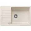 Image de BLANCO ZIA XL 6 S Compact | Évier en granit en silgranit blanc doux | Type de montage : encastré par le haut | Réversible | Pour armoires inférieures de 60 cm de large | Grand bac | Facile à nettoyer