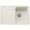 Image de BLANCO SONA 45 S Évier en granit en silgranit blanc doux - Type de montage : encastré par le haut - Réversible - Pour armoires inférieures de 45 cm de large - Grand bac - Surface facile à nettoyer