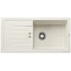 Image de BLANCO FAVUM XL 6 S Évier de cuisine, 86 x 43,5 cm, en granit, blanc doux, type de montage : montage par le haut, réversible, pour armoires inférieures de 60 cm de large, grand bassin, 86 x 43,5 x
