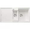 Image de BLANCO ADIRA 6 S-F, SILGRANIT blanc, type d'encastrement : affleurant, réversible, avec commande d'évacuation, avec accessoires, grand bac et surface facile à nettoyer