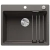 Image de BLANCO ETAGON 6-F, SILGRANIT gris volcanique, type de montage : affleurant, avec commande de ventilation, avec accessoires, meuble bas de 60 cm, concept de système bien pensé avec rails ETAGON