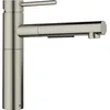 Image de BLANCO ALTA-S II | Acier inoxydable satiné platine | Haute pression | Avec tuyau extractible | Clapet anti-retour | Cartouche en céramique | Qualité de l'eau sûre et économie d'eau